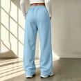 thumbnail image 4 of Enjoytime Womens Sweatpants High Waist Solid Color Wide Leg Pants Workout Casual Loose Plus Size Pants with Pockets, 4 of 8