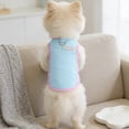 thumbnail image 5 of Dog Cooling Vest, Summer Pet T-Shirt, Breathable Quick-Dry Outfit for Dogs and Cats, Blue, 5 of 6