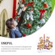 thumbnail image 4 of Kearding Oficina Hotel Navidad temática colgante decoración banquete portátil Navidad árbol pared alegre resina colgante vacaciones Festival Kits de decoración para fiestas 6 cabezas Kearding HA069810-05B, 4 of 6