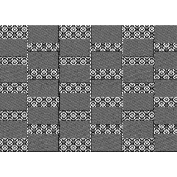 Ahgly Company Machine Washable Indoor Rectangle Transitional Gunmetal Gray Area Rugs, 5' x 8'