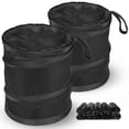 thumbnail image 1 of Mini Bote de Basura para Carro Plegable 2 PCS, Basurero para Auto Portátil, Incluye 10 Rollos de Bolsas de Basura,Bolsas de Basura Colgantes Impermeables con Velcro,Adecuadas para Automóviles, 1 of 7