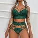 thumbnail image 2 of Gibobby Conjuntos de bragas de encaje Conjunto De Lencería Erótica Cuello V Lencería erótica Sexy para Mujer, Vestido de Piel Sexy y Casual, Mujer Sexy(Verde, CH), 2 of 3