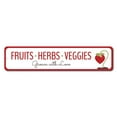 thumbnail image 1 of (Aluminum metal) Grown with Love Sign Backyard Sign Garden Sign Gardener Metal Sign Size: 4 x 16 Inch, 1 of 4