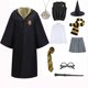 thumbnail image 1 of Disfraz de bruja y mago para niños y adultos, bata con capa para niños, niñas, hombres y mujeres, Cosplay de Halloween, 1 of 4