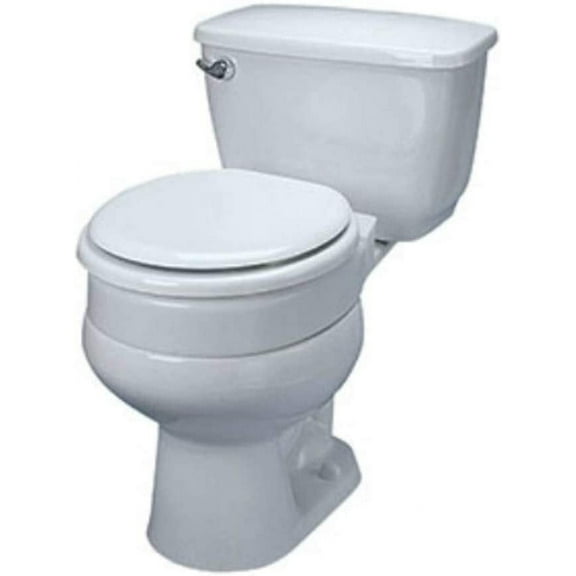 Hinged Elevated Raised Toilet Seat, Round Toilets