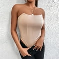 thumbnail image 2 of Aayomet Jumpsuits For Women Dressy Womens Tube Top Stitching Jumpsuit Solid Color Strapless Jumpsuit,A M, 2 of 3