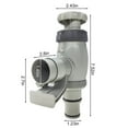 thumbnail image 2 of 1 Pack of Stop Taps Pool Plus for Intex/Bestway/Coleman Pool, 2 in 1 Replacement Parts, Pool Accessories, Maintenance Valve/Shut Off Valve for Swimming Pools, 2 of 5