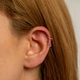 thumbnail image 5 of Opal Nose Rings Hoops - 316L Surgical Steel Septum Ring for Women Conch Piercing Jewelry Daith Helix 2Pcs 16G 18G, 5 of 11