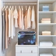 thumbnail image 4 of Yayeee Collapsible Cube Storage Bin with Lid Fabric Closet Decorative Basket with Handles, Watercolor Galaxy, 4 of 7