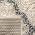 thumbnail image 5 of SAFAVIEH Daley Geometric Plush Shag Area Rug, Ivory/Grey, 2'3" x 4', 5 of 6