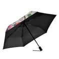 thumbnail image 2 of FORMRS Travel Umbrella Folding Auto Open Close Windproof Rain UV Protection, Purple Floral Pattern, 2 of 8