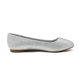 thumbnail image 2 of Zapatos planos DREAM PAIRS Sole-Simple plateados con brillo Talla 6W para mujer, 2 of 6