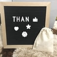 thumbnail image 3 of 340 Characters White Letter Set for Changeable Felt Letter Boards, 3/4 Inch Letters with Gift Cloth Bag Including, 3 of 5