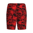 thumbnail image 7 of Daiia Red Skulls 3 Mens Woven Stretch Pajama Short,Short Pajama Pants-X-Large, 7 of 7