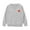 Light Gray, variant on Bobifish Baby Crew Neck Sweater Red Heart Applique Detail Long Sleeve Sweater Knitted Cute Boys Girls Outdoor Casual Pullover Top