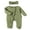 Green, variant on GXFC Baby Girl Fall Jumpsuits 3M 6M 9M 12M 18M Infant Girl Long Sleeve Zip Up Footies Rompers Bodysuit with Headband Autumn Clothing for Newborn Girl