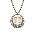thumbnail image 1 of Pendentif Fleur Jaune Colorée Peinture Collier Chaîne Lune Bijou, 1 of 3