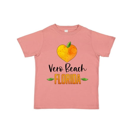 

Inktastic Vero Beach Florida Orange in Heart Gift Toddler Boy or Toddler Girl T-Shirt