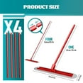 thumbnail image 6 of Steel Bull Float 47"x12", Concrete Trowel Kit with 4 Thickened Rods, Red Construction Tools for Driveway, Slab, Patio, 6 of 8