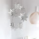 thumbnail image 5 of Matsuzay 18 piezas de decoraciones de copos de nieve colgantes de Navidad 3D holográfica en escamas ventana de pared colgador de árbol de Navidad Kits de decoración para fiestas Matsuzay HA038135-00, 5 of 6