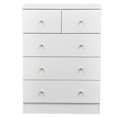 thumbnail image 7 of KAAYEE 5 Drawer Dresser for Bedroom, 3+2 drawers totaling 5 drawers cabinet Matt gold handles surface particle board with triamine coating 66*40*91cm, 7 of 7