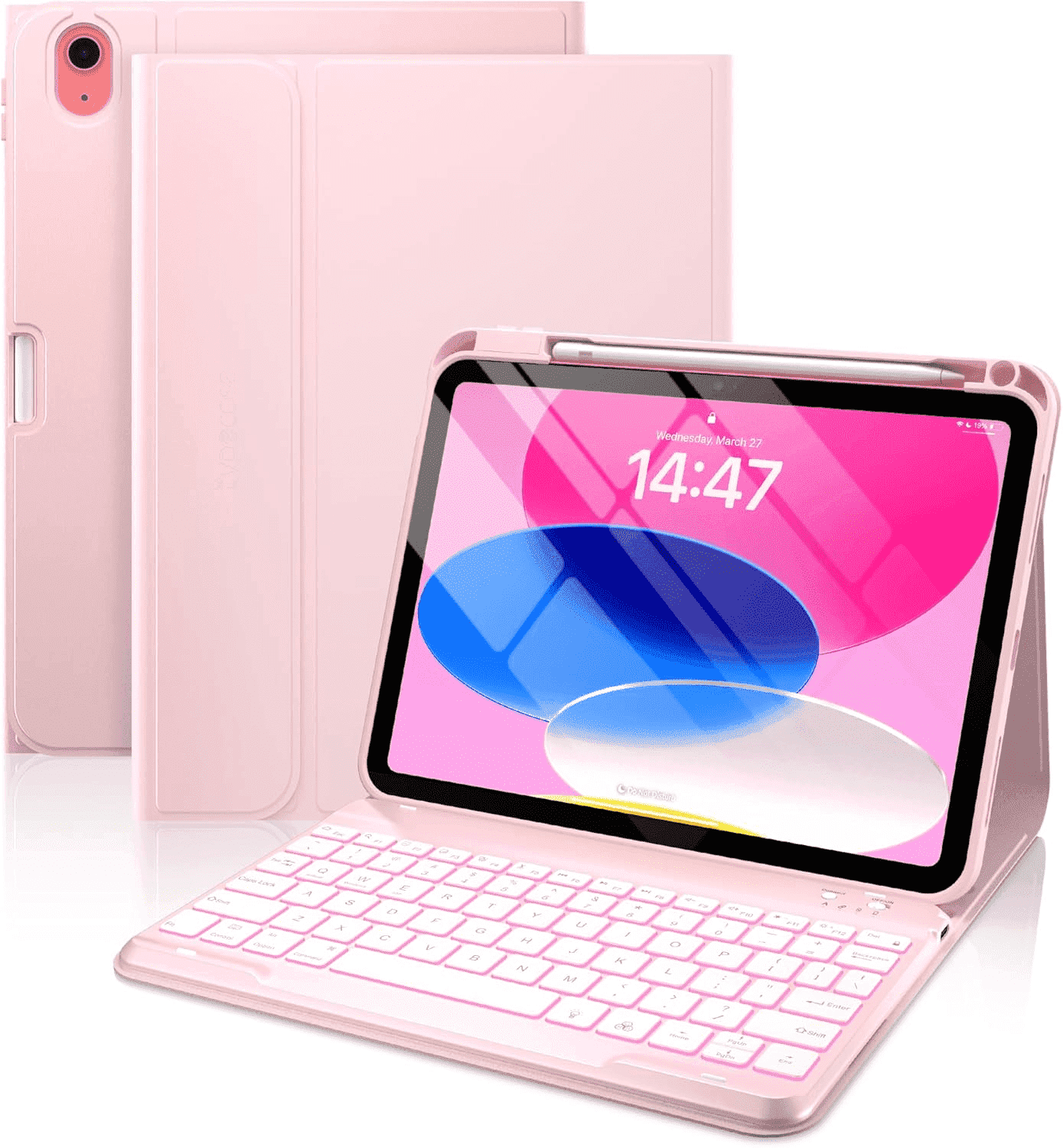 Typecase iPad 11th/10th Gen Keyboard Case, Pink