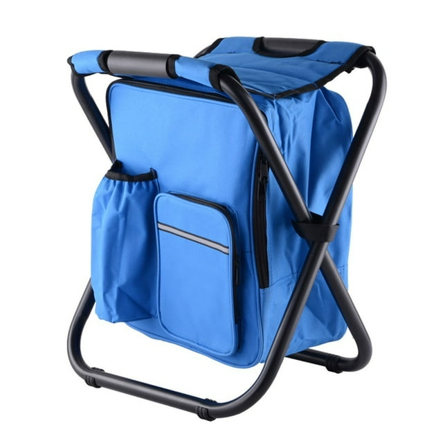 Tabouret de Camping Pliant Portable avec Sac de Rangement pour Randonnée Pêche Pique-Nique BBQ Cadre en Aluminium Léger Supporte 150KG