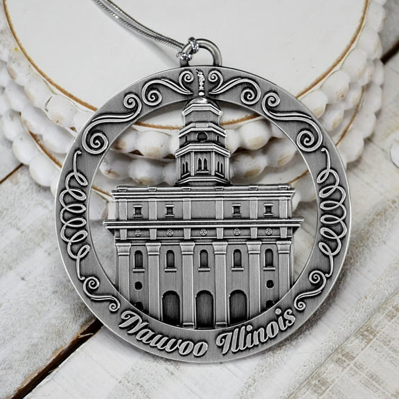 Nauvoo Temple Antique Silver Zinc Alloy Ornament by Ringmasters
