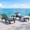 Black, variant on Bifanuo Outdoor Chaise Lounge Chairs Set of 2, All Weather Patio Pool Lounge Chairs with 5 Positions Backrest, Black