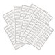 thumbnail image 1 of COLLA PRÁCTICA PIEL BROW BROW BROW KIT Silicona Blanco Blanco Cabina permanente Plantillas flexibles para principiantes 10pcs 1 set Inevent CE001522-02, 1 of 6