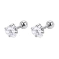 thumbnail image 1 of Pendientes de acero inoxidable con forma de tornillo para mujer, sin necesidad de dormir, con orificios finos para las orejas y con forma de aguja, 1 of 4