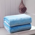 thumbnail image 2 of Solid Color Blanket Throw Blanket King Size Winter Fleece Plaid Blanket for Home * 3, 2 of 4