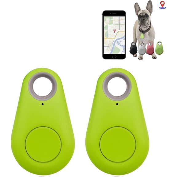 2 Pieces Two-Way Location Tracking Alarm Pet Tracker, Pet GPS Tracker for Dogs, GPS Tracker for Keys.