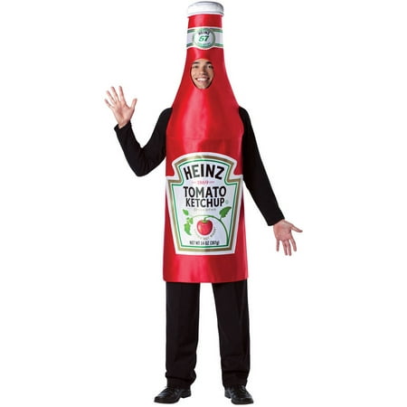 Heinz Ketchup Bottle Men's Adult Halloween Costume, One Size, (40-46)