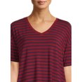 thumbnail image 5 of Time and Tru Women's V-Neck Tunic T-Shirt, 2-Pack, 5 of 5
