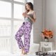 thumbnail image 5 of Balery Daisies Flowers Pantalones de pijama para mujer, pijamas ultraligeros, pantalones de estar por casa-Small, 5 of 6
