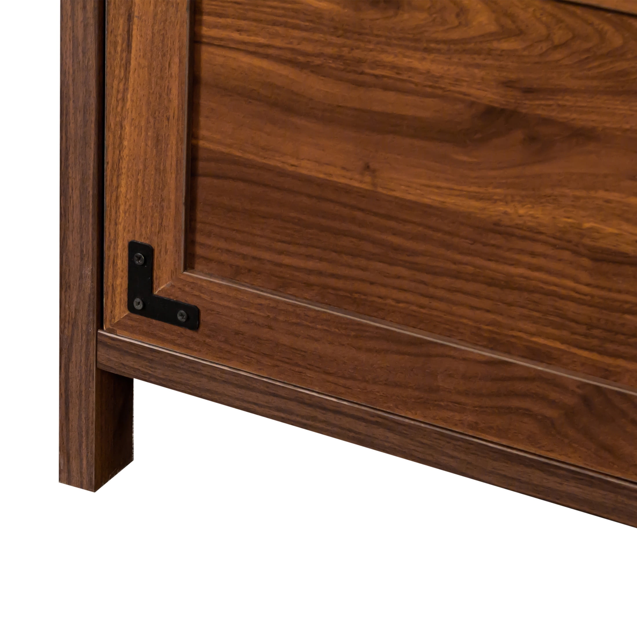 Noble House Nira 31.5" Farmhouse 2-Drawer File Cabinet with Lock, Wide Lateral Storage, Home Office, Walnut