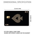 thumbnail image 2 of 4pcs Funny Credit Card Skin Sticker Cover, Vinyl Stickers for Debit Credit Cards, Cute Waterproof Skin Stickers for Bank, EBT, Key, Transportation, ID (Poker), 2 of 8