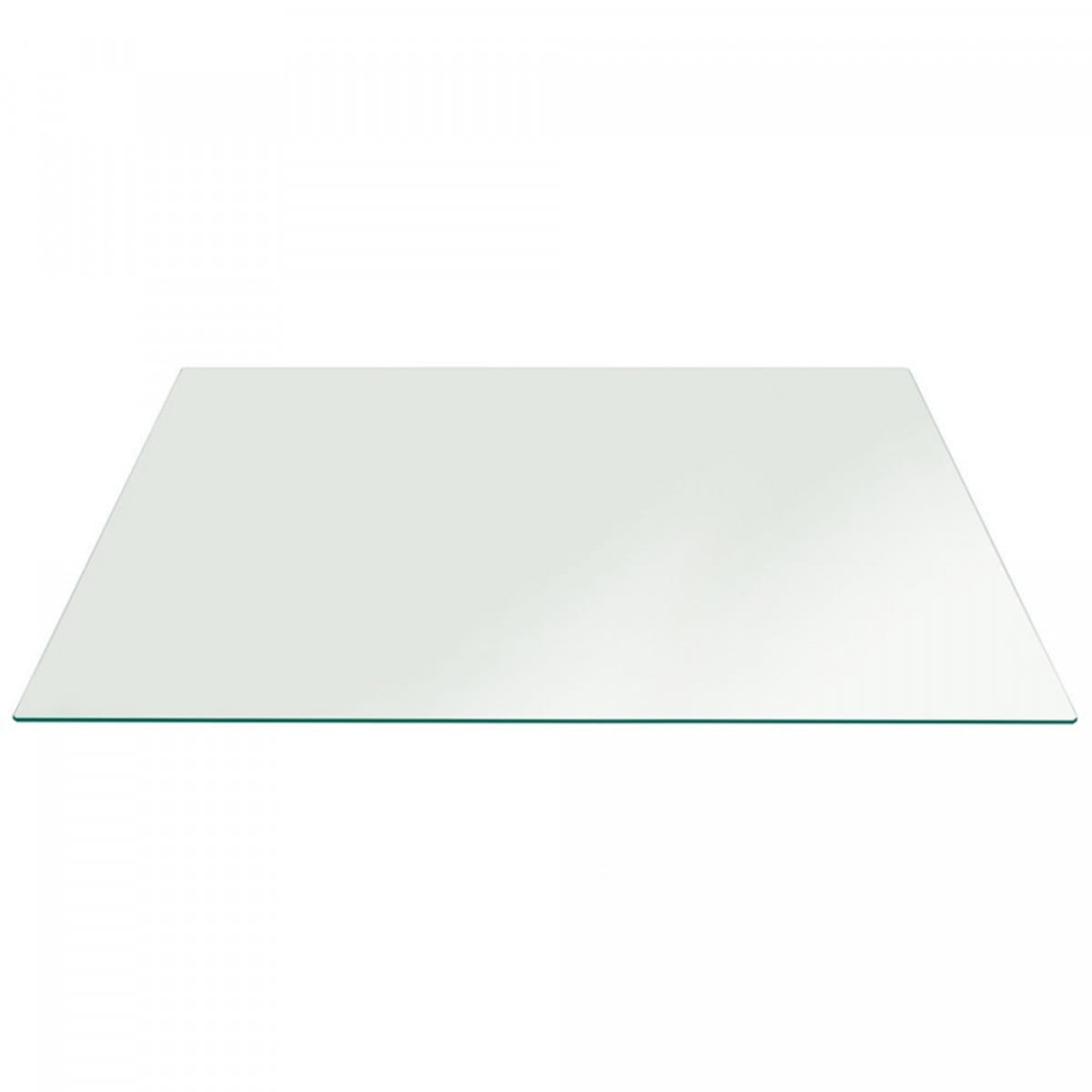 30" x 50" Inch Rectangle Clear Tempered Glass Table Top 1/2" thick Flat edge 