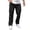 Black, variant on WIZUTIZ Mens Cargo Work Pants Elastic Waist Casual Lightweight Fashion Solid Trousers Outdoor Wrinkle Resistant Gym Sweatpants