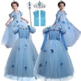thumbnail image 2 of Disfraz de princesa para niña, disfraz de carnaval, ropa de fantasía para niños, para Halloween, cumpleaños, disfraces, vestido de Navidad Fivean unisex, 2 of 2