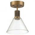 thumbnail image 4 of Access Lighting Martini LED Semi-Flush in Antique Brushed Brass Color, 4 of 5