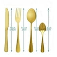 thumbnail image 5 of 24 Piece Gold Flatware Cutlery Set With Stand Include Knife Fork Spoon,Hanging Stainless Steel Utensils Set Service for 6,Dishwasher Safe, 5 of 6