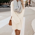thumbnail image 2 of LYXSSBYX Womens Long Sleeve Dresses Clearance Fashion Women Winter Casual Solid Dress O-Neck Long Sleeve Sexy Dress, 2 of 6