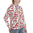 thumbnail image 6 of Sikiie Cherry_1 Women's Casual Hoodies Long Sleeve Lightweight Pullover Tops Loose Sweatshirt-X-Large, 6 of 7
