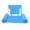 SKY BLUE, variant on Water Inflatable Recliner Floating Bed Hammock Foldable Double Backrest Floating Row