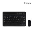 thumbnail image 1 of Teclado Bluetooth Mini Teclado Universal Inalámbrico Recargable para Tableta con Ratón para Teléfono PC, Tipo 2, Negro, 7.9 pulgadas Vogacara EL001049-02B, 1 of 2