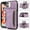 Purple, variant on Dteck Case for Apple iPhone 11 6.1-inch,Shockproof Rubber Case Card Holder Wallet Hybrid Leather Kickstand Protector Cover for iPhone 11,Purple