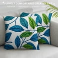 thumbnail image 3 of Blue Green Throw Pillow Covers Cases Set of  Neutral Accent Modern Farmhouse Nautical Pillow Covers with Soft Chenille Decorative for Couch Bed Living Room Outdoor, 3 of 5