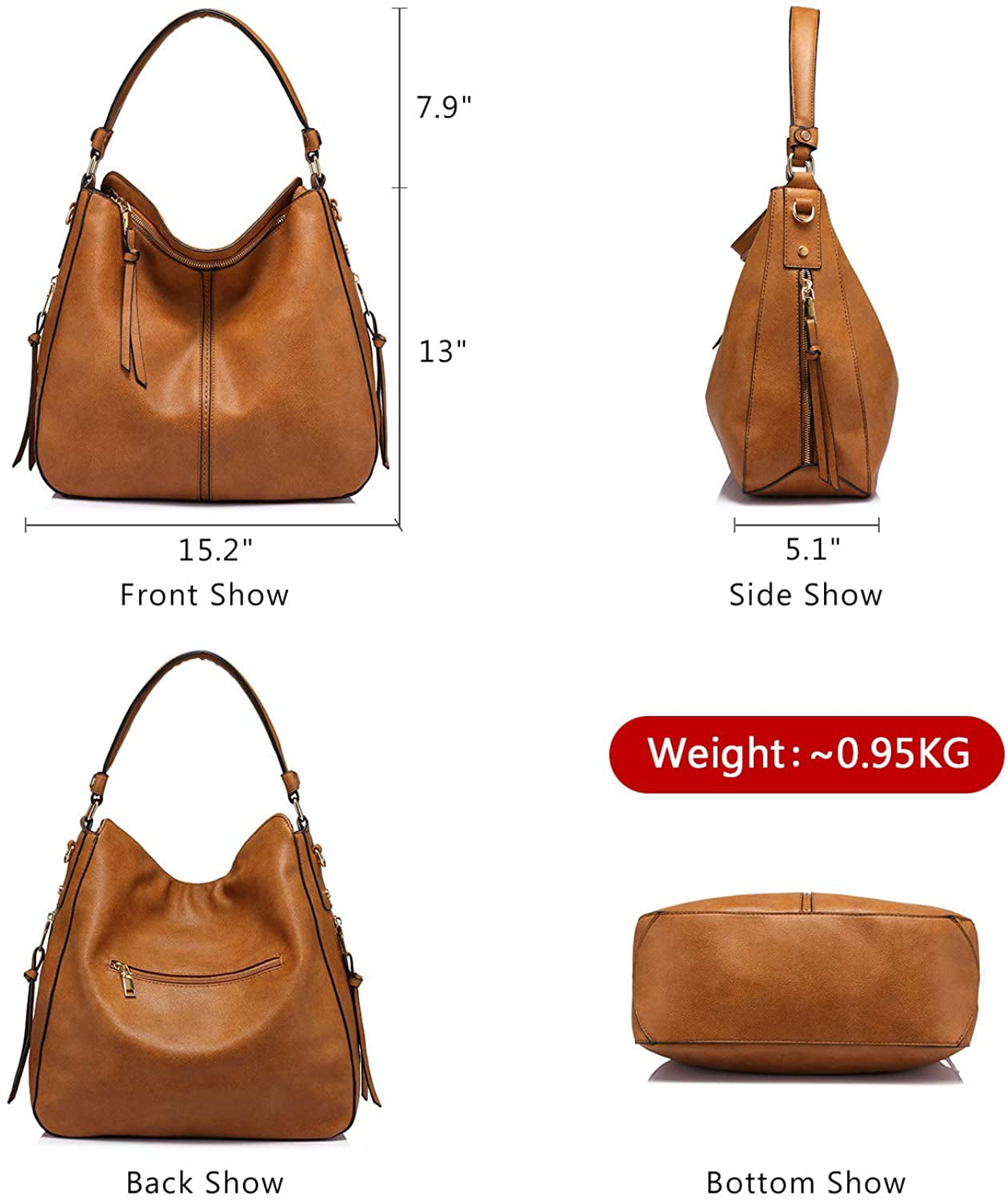 Buy KEEKOS unisex-adult Western Handbag, BLACK at Amazon.in